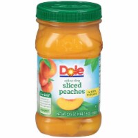 Dole Yellow Cling Sliced Peaches in 100% Fruit Juice, 23.5 Oz (Pack of 48)