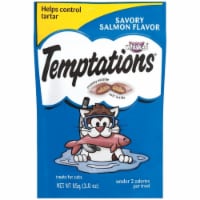 Whiskas Temptations Savory Salmon Flavor Cat Treat (Pack of 4)