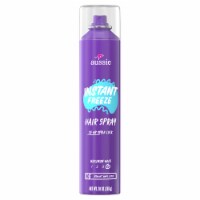 Aussie Instant Freeze Hair Spray for Curly Hair Straight Hair and Wavy Hair (Pack of 2)