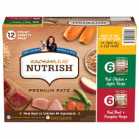 Rachael Ray Nutrish Premium Pate Variety Pack Wet Dog Food, (Pack of 18)