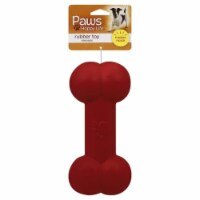 Topco Associates, Paws Rubber Bone Dog Toy, (Pack of 10)
