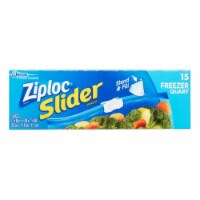 Ziploc Slider Freezer Bags, Quart (Pack of 14)