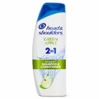 Head and Shoulders 2 in 1 Dandruff Shampoo and Conditioner, Green Apple. (Pack of 20)