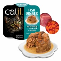 Catit Dinner Ocean Fish W/Tuna & Carrot Cat Wet Food (Pack of 6)
