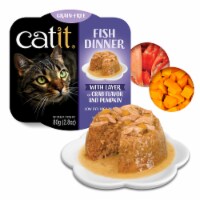 Catit Fish Dinner with Crab Flavor & Pumpkin (Pack of 3)