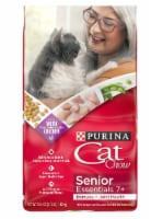 Purina Cat Chow Chicken Flavor Dry Cat Food for Senior Cats (Pack of 32)