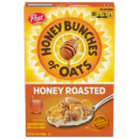 Post Honey Bunches of Oats Honey Roasted Breakfast Cereal 12 oz Box (Pack of 18) Perspective: Main