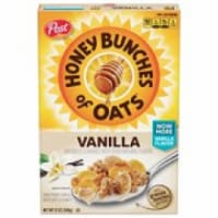 Post Honey Bunches of Oats Vanilla Breakfast Cereal, (Pack of 20) Perspective: Main