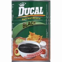 Ducal Refried Beans, Black, 15 oz (Pack of 20)