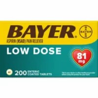 Bayer Low Dose Aspirin 81 MG Enteric Coated Talblets (Pack of 32) Perspective: Main