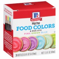 McCormick Neon Food Colors & Egg Dye (Pack of 6)