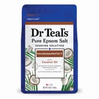 Dr Teal's Pure Epsom Salt Soaking Solution with Coconut Oil (Pack of 18) Perspective: Main