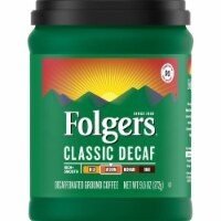 Folgers Decaf Ground Coffee, Medium Roast, 9.6 Oz. (Pack of 4)