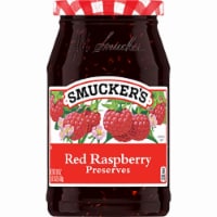 Smucker's Red Raspberry Preserves, 18-Ounce (Pack of 16)