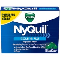 Vicks NyQuil Cold & Flu LiquiCaps (Pack of 6)
