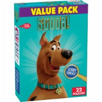 Scooby Doo Fruit Flavored Snacks, Gummy Treat Pouches, (Pack of 2)