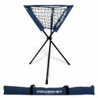 PowerNet Baseball Softball Portable Batting Practice Ball Caddy Navy
