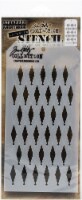 Tim Holtz Layered Stencil 4.125 X8.5 -Shifter Diamonds