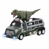 BUILD ME Jurassic World Transporter Truck & Tyrannosaurs Rex Dinosaur Toy