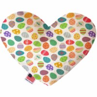 6 in. Easter Eggs Heart Dog Toy