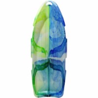 48 in. Day Glow Sno Cruiser Toboggan Two-Rider Sled Tough Polyresin, Diamond Polished Bottom