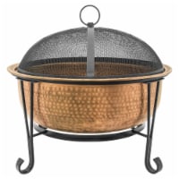 Woven Base Cast Iron Fire Pit