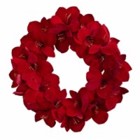 22 in. Amaryllis Wreath