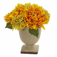 Mum Artificial Arrangement, Yellow