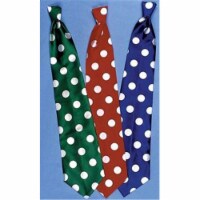 Clowns Long Tie - Blue & White