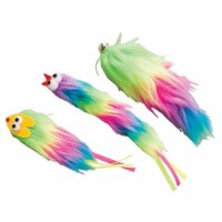 5 in. Tie Dye Plush Cat Toy - Assorted Color
