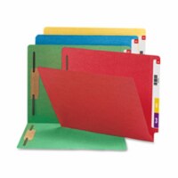 Color Fastener Folder- .75in. Exp- Letter-Size- Gray