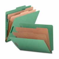 Classification Folders- 2 Divider- Legal- Green