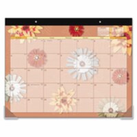 Desk Pad Calendar&#44;12-Mth&#44;Jan-Dec&#44;1PPM&#44;22 in. x 17 in.&#44;Flowers