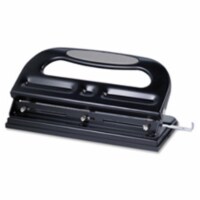 3-Hole Punch&#44; Heavy-Duty&#44; Adjustable&#44; .28 in.&#44;40 Sht Cap&#44; BK