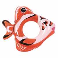 Rhino Master Play Adventurous Fish - Inflatable Pool Tube, Orange & White