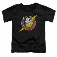 Mighty Mouse-Mighty Hero - Short Sleeve Toddler Tee - Black&#44; Large 4T