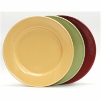 7.5 in. Plate - Butterscotch, Pistachio, Cranberry - 3 Dozen
