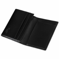 Noche Smooth Black Leather Card Holder
