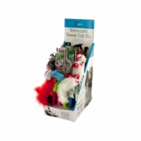 Kole Imports OS892-24 Telescopic Teaser Cat Toy Countertop Display - Pack of 24