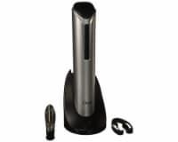 Ozeri Pro Electric Wine Bottle Opener with Wine Pourer, Foil Cutter and Recharging Stand