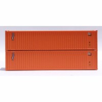 Jacksonville Terminal 405505 40 ft. N Scale KCS Ex Sea Containers - Pack of 2
