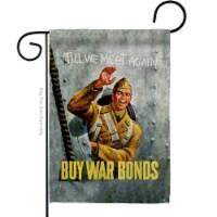 US Brotherhood G183046-BO 13 x 18.5 in. Till We Meet Again Garden Flag with Armed Forces Serv