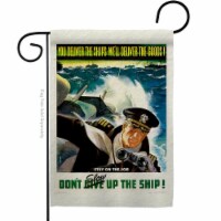 US Brotherhood G183057-BO 13 x 18.5 in. Dont Slow Up Garden Flag with Armed Forces Service Do