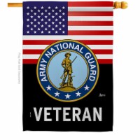 Americana Home & Garden H140619-BO 28 x 40 in. US Army National Guard Veteran House Flag with