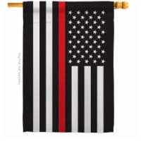 Americana Home & Garden H140915-BO 28 x 40 in. Thin Red Line House Flag with Armed Forces Ser