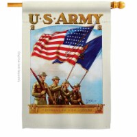 US Brotherhood H183043-BO 28 x 40 in. US Army House Flag with Armed Forces Double-Sided Decor
