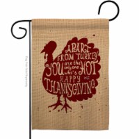 Angeleno Heritage G135118-BO 13 x 18.5 in. A Part From Turkey Garden Flag with Fall Thanksgiv