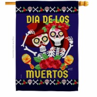 Angeleno Heritage H137246-BO 28 x 40 in. Dia De Los Muertos Pair House Flag with Fall Day of