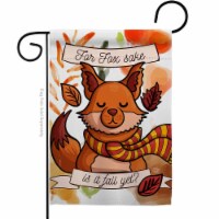 Ornament Collection G192132-BO 13 x 18.5 in. Fox Sake Fall Yet Garden Flag with Harvest & Aut