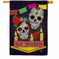 Ornament Collection H191029-BO 28 x 40 in. Dia de los Muertos House Flag with Fall Day of Dea